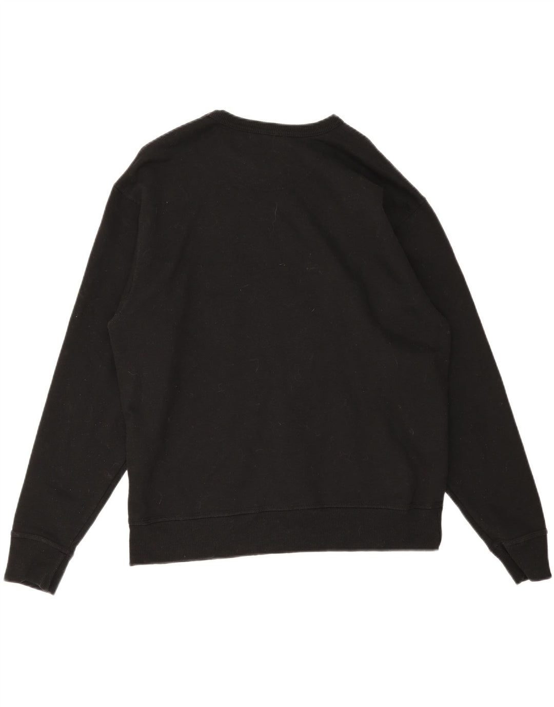 Champion Mens Graphic Sweatshirt Jumper Large Black Cotton