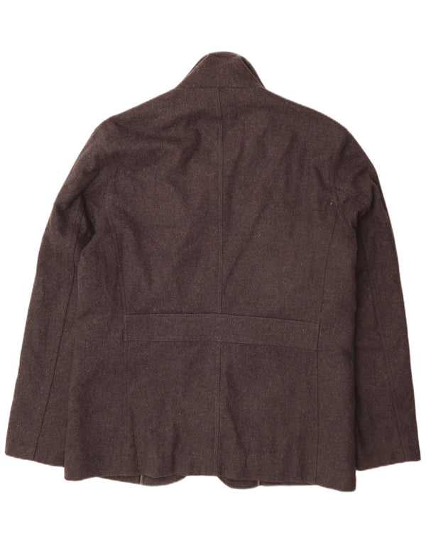 Calvin Klein Mens Utility Jacket UK 44 2XL Grey Wool