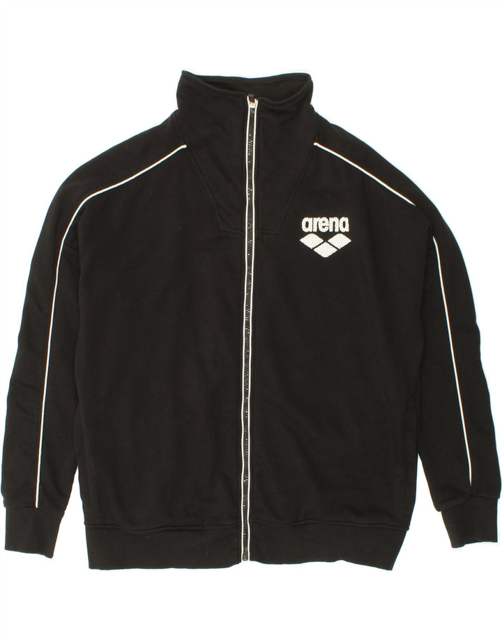 ARENA Mens Tracksuit Top Jacket Medium Black Cotton Vintage Arena and Second-Hand Arena from Messina Hembry 
