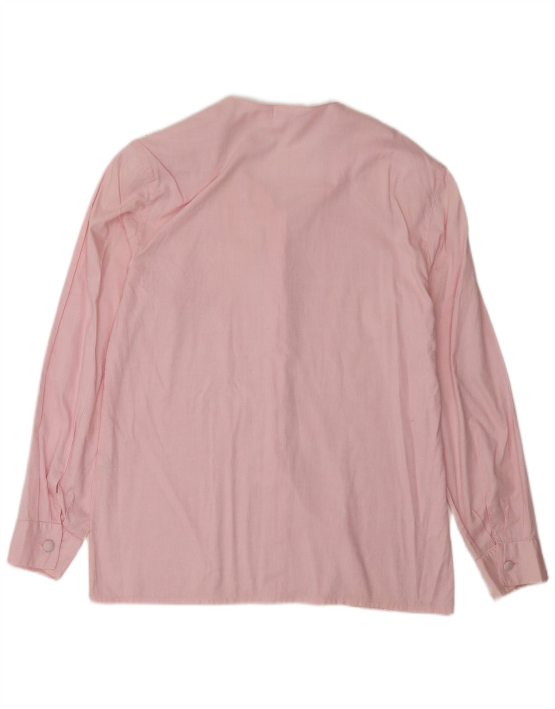 VINTAGE Womens Shirt UK 14 Medium Pink Cotton