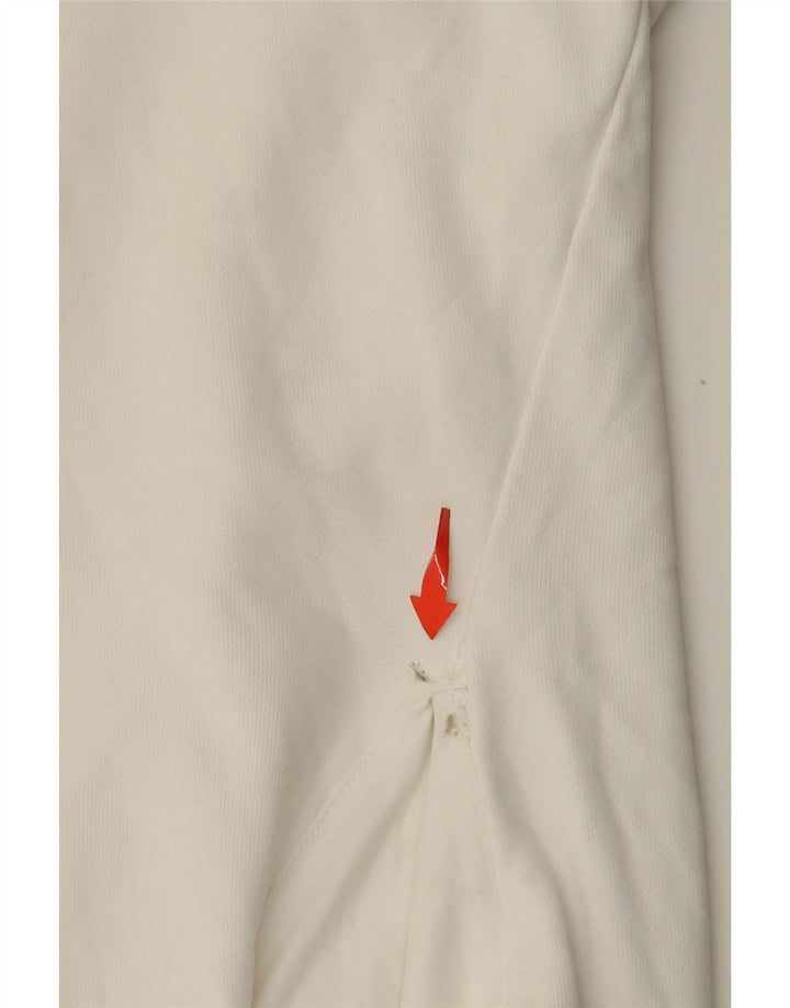 Calvin Klein Mens Graphic Hoodie Jumper 3XL Off White Cotton