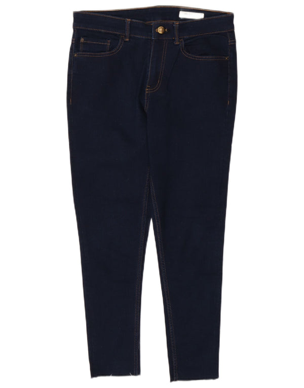 Marks & Spencer Womens The Ivy Skinny Jeans UK 12 Medium W30 L25 Navy Blue