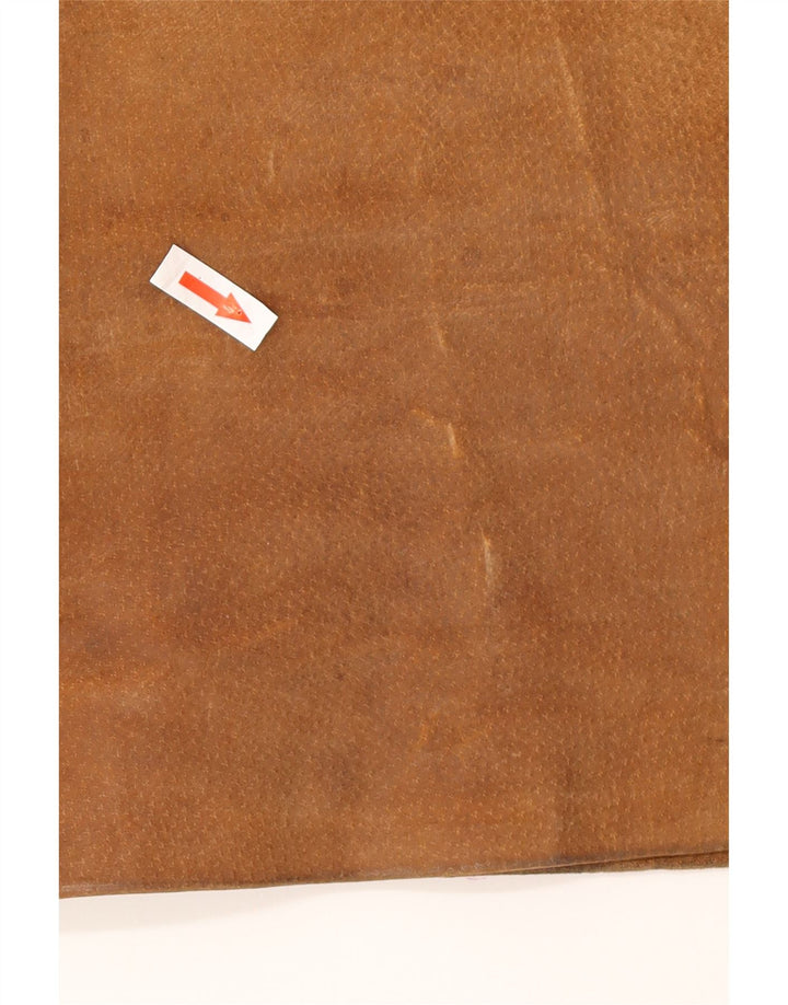 Pimkie Womens Suede Mini Skirt IT 44 Medium W32  Brown Leather