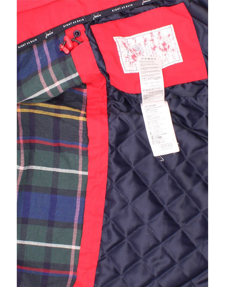 Joyce Girls Hooded Raincoat 3-4 Years Red Polyester