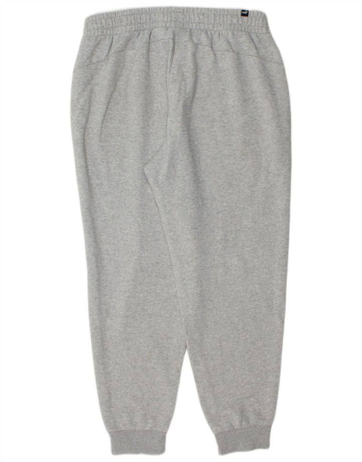 PUMA Mens Tracksuit Trousers Joggers XL  Grey Cotton