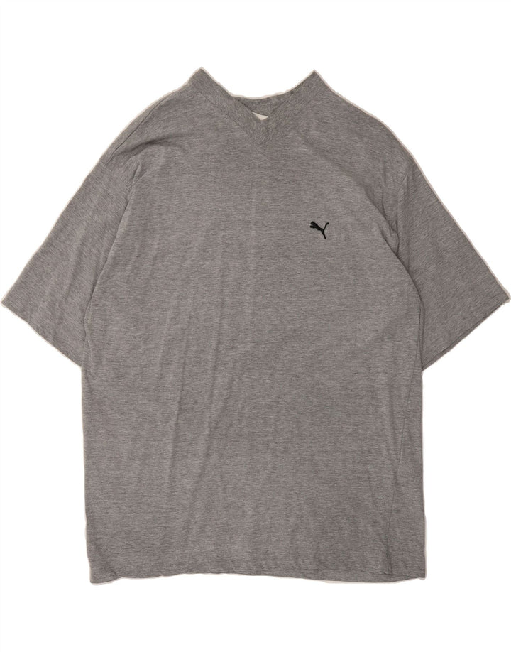 PUMA Mens T-Shirt Top XL Grey Cotton Vintage Puma and Second-Hand Puma from Messina Hembry 