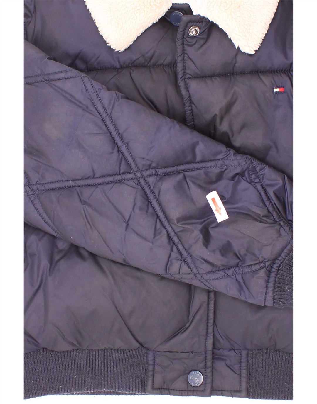 Tommy Hilfiger Girls Padded Jacket 7-8 Years Navy Blue Polyester