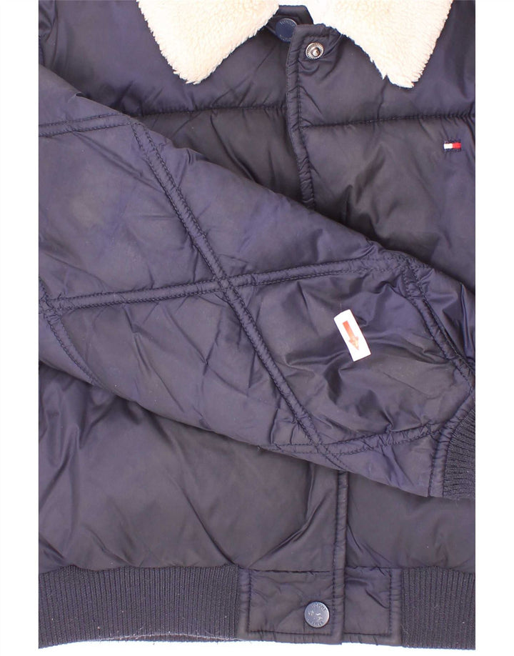 Tommy Hilfiger Girls Padded Jacket 7-8 Years Navy Blue Polyester