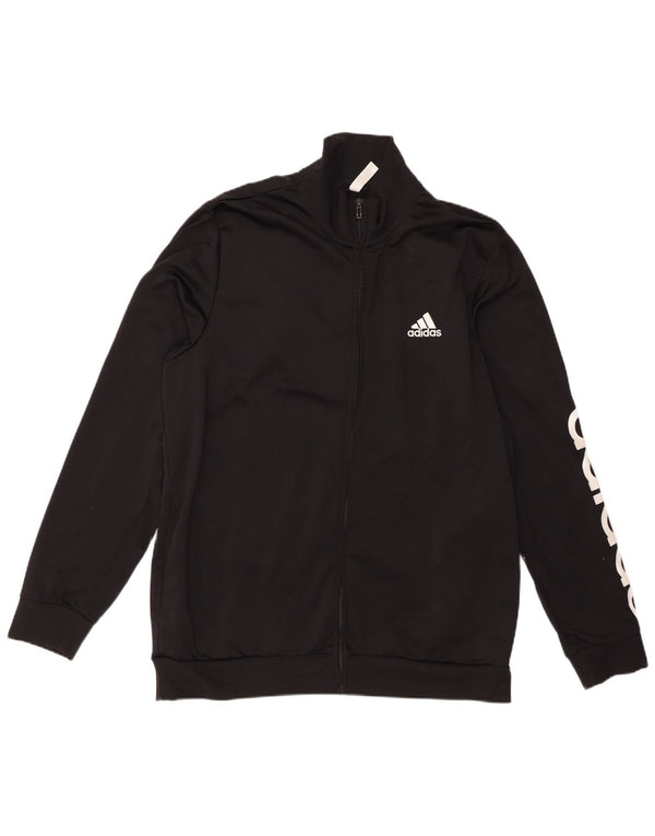 Adidas Mens Primegreen Graphic Tracksuit Top Jacket UK 52/54 2XL Black