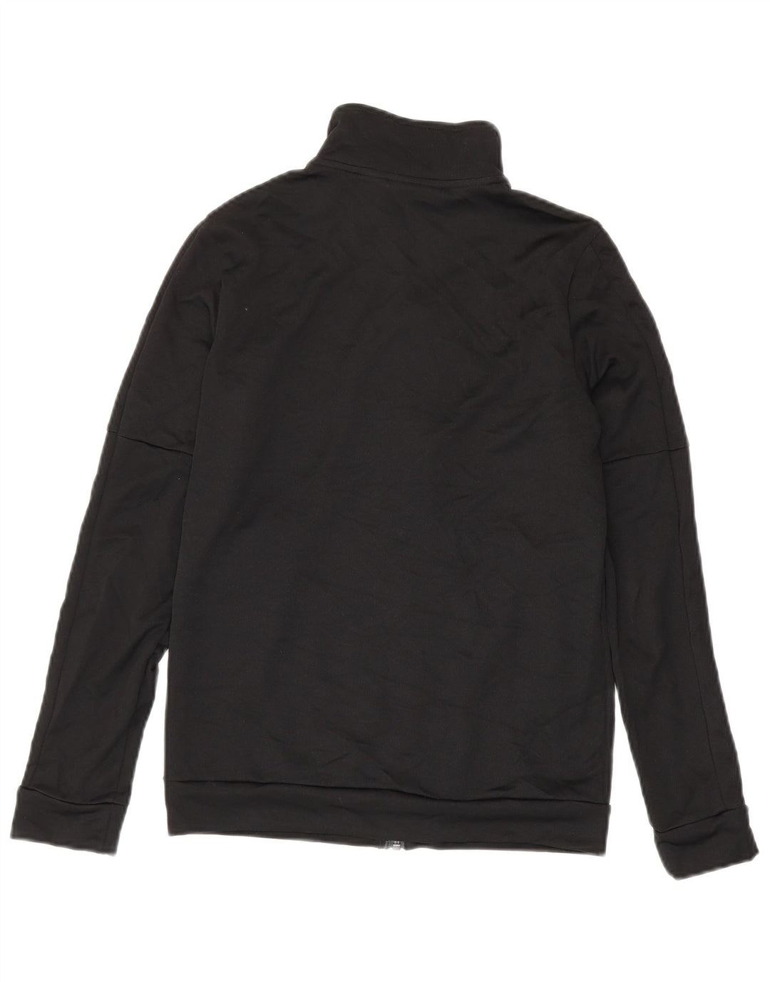 Adidas Womens Tracksuit Top Jacket UK 8/10 Small Black Polyester