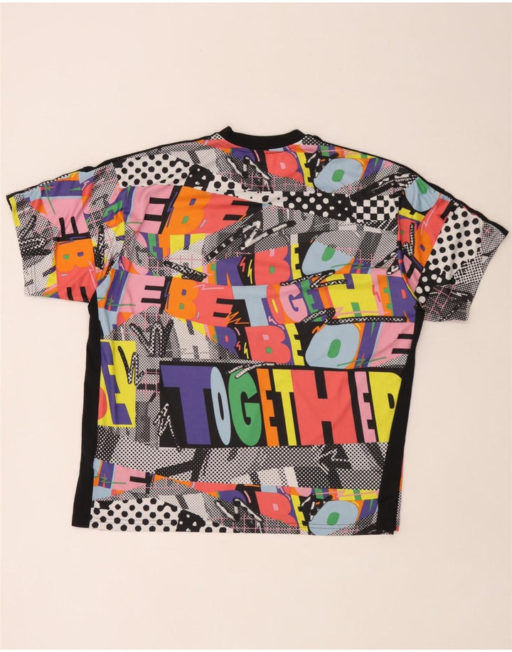 Adidas Mens Graphic T-Shirt Top Large Multicoloured