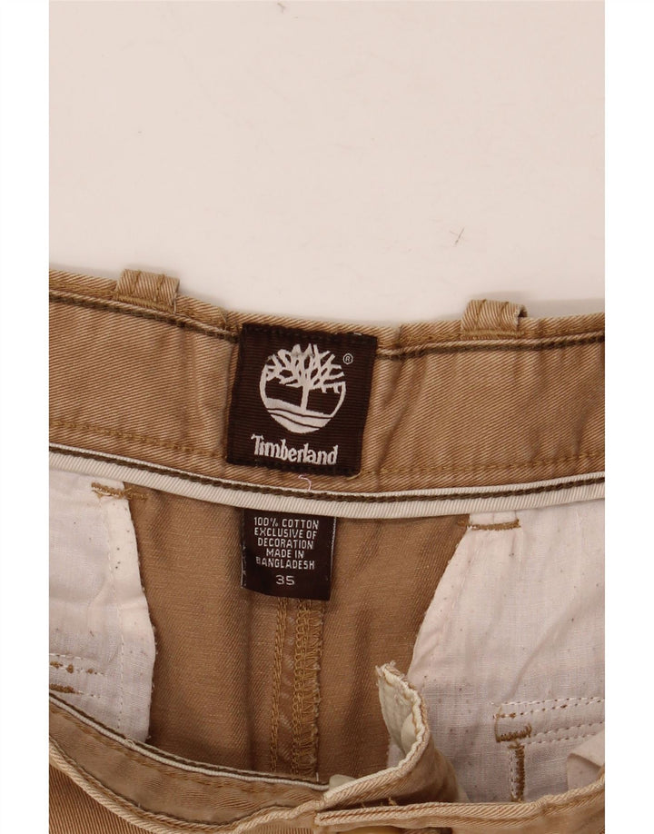 TIMBERLAND Mens Cargo Shorts W35 Large Beige Cotton