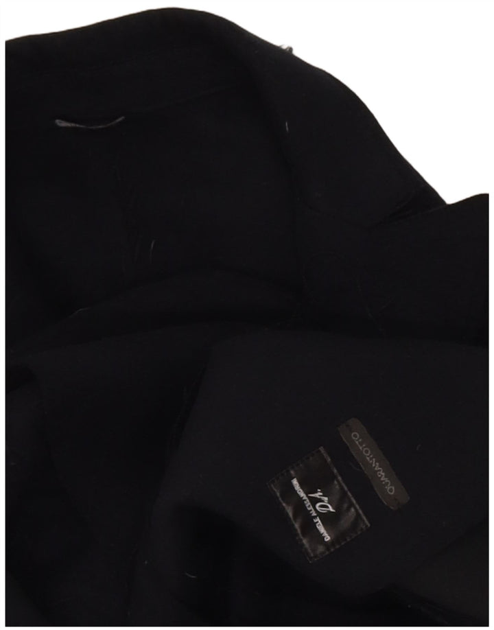 Daniele Alessandrini Mens Overcoat UK 36 Small Navy Blue