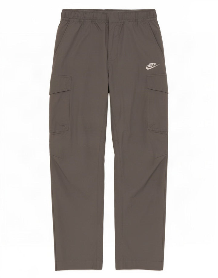 Nike Mens Straight Cargo Trousers Medium W30 L27 Grey Cotton
