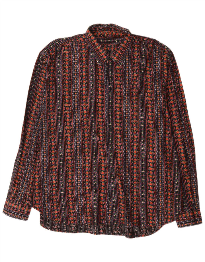 Vintage Mens Shirt XL Multicoloured Geometric