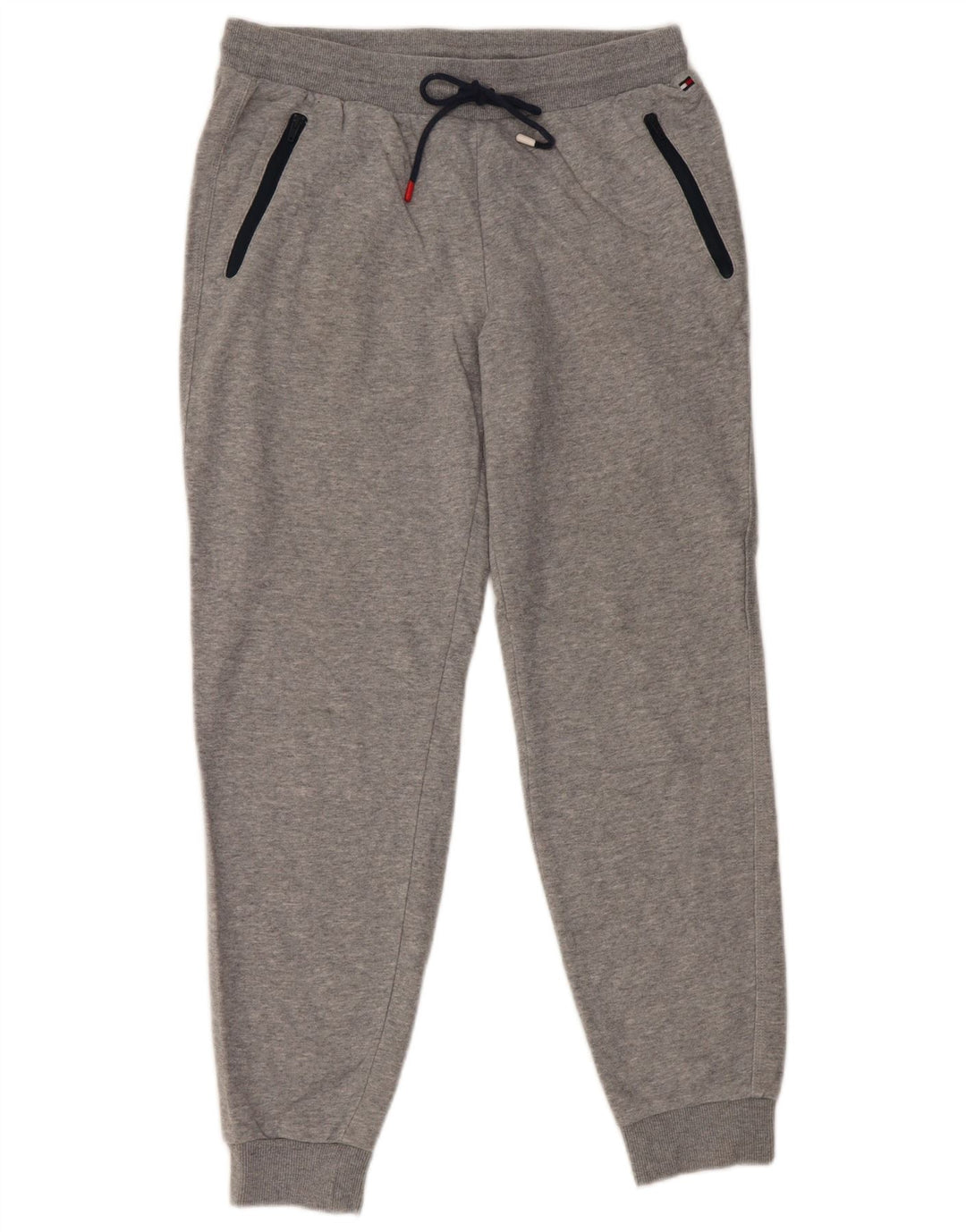 Tommy Hilfiger Mens Tracksuit Trousers Joggers Small Grey Cotton