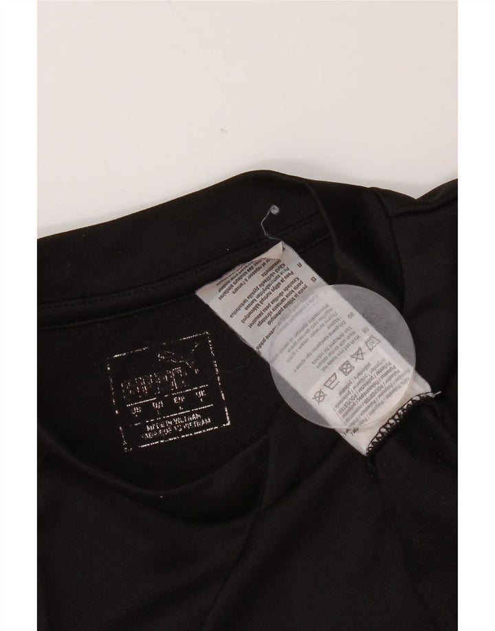 Puma Mens Top Long Sleeve Large Black Polyester