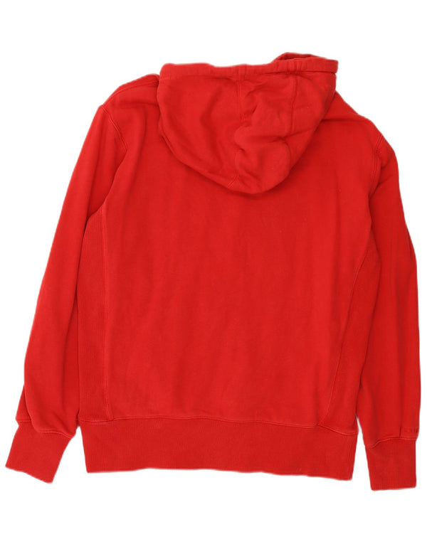 Superdry Mens Hoodie Jumper Medium Red Cotton