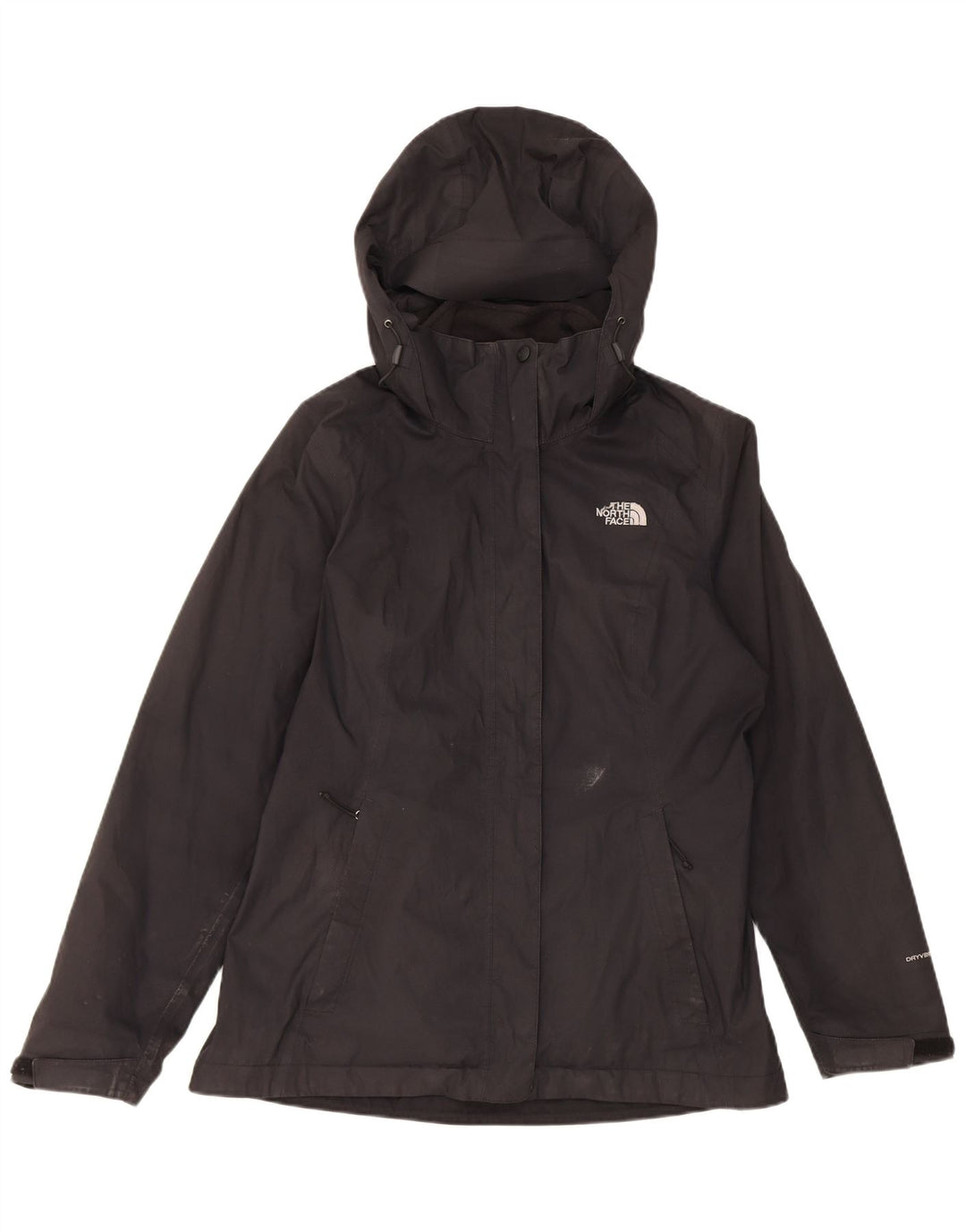 The North Face Womens Hooded Windbreaker Jacket UK 14 Medium Black