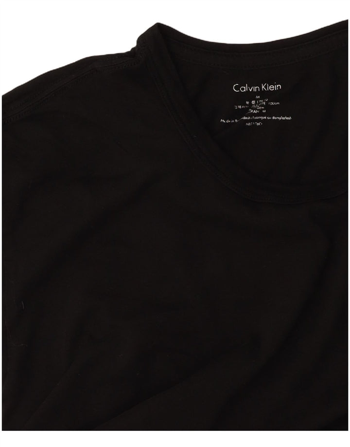 CALVIN KLEIN Mens T-Shirt Top Medium Black