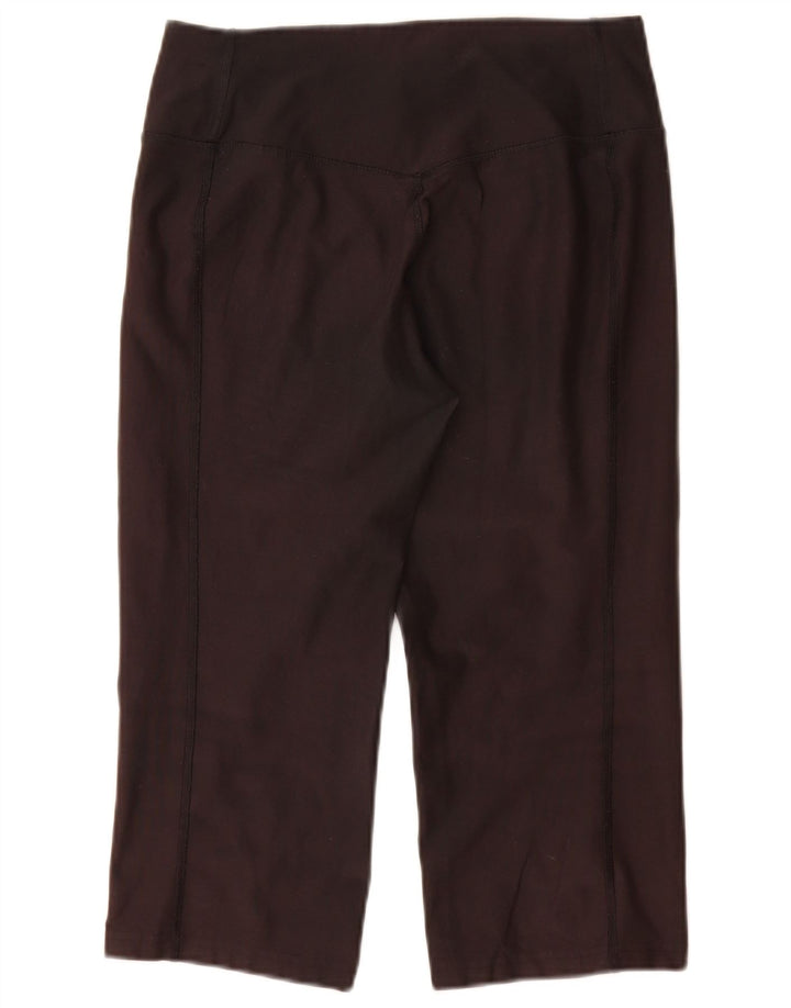 Nike Womens Dri Fit Capri Leggings UK 12 Medium  Black Polyester