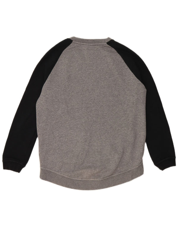 Nike Mens Graphic Sweatshirt Jumper Small Grey Colourblock Cotton