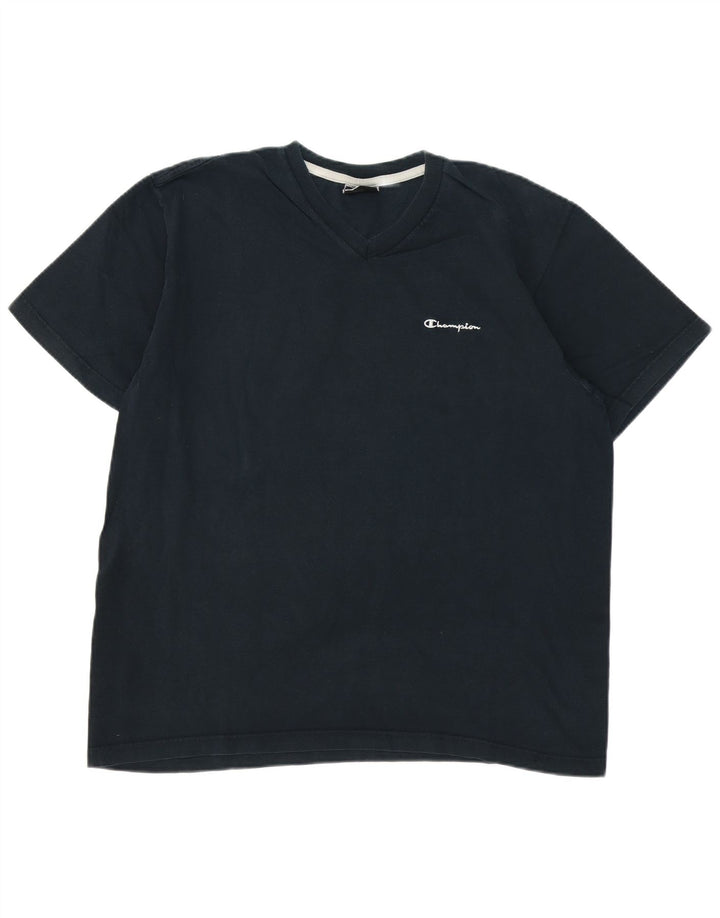 Champion Mens T-Shirt Top XL Black