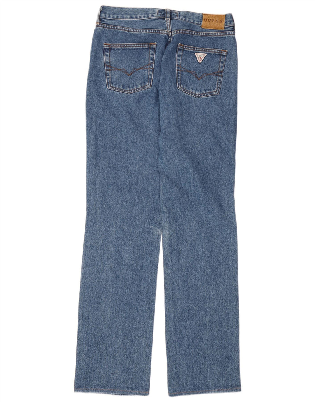 Guess Mens Straight Jeans W31 L31 Blue Cotton