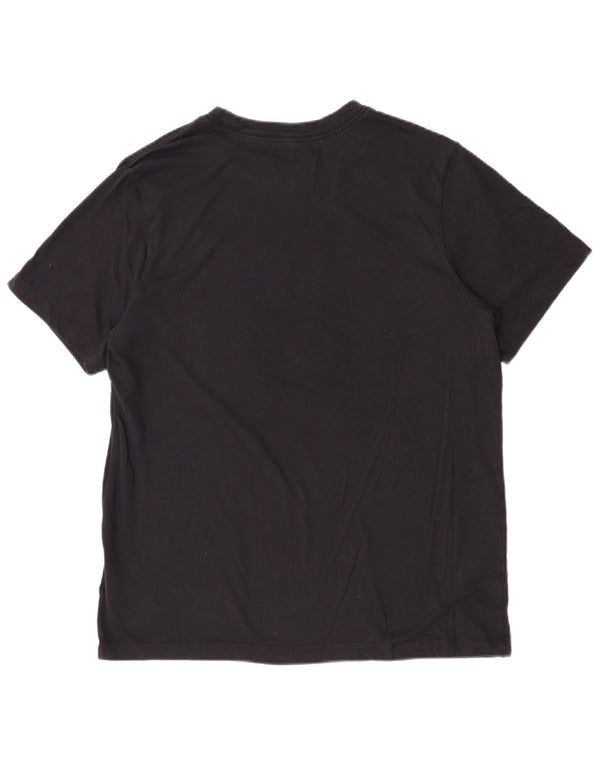 Nike Mens Dri Fit Graphic T-Shirt Top Large Black Cotton
