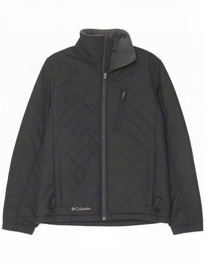 Columbia Womens Quilted Jacket UK 10 Small Grey Polyester