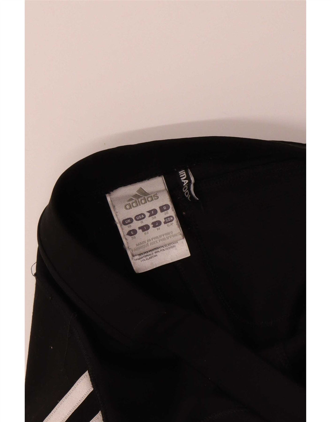 Adidas Womens Climacool Capri Leggings UK 10 Small Black Polyester
