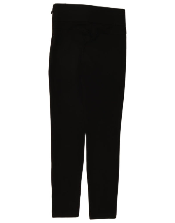 ZARA Womens Slim Chino Trousers Small W26 L27 Black