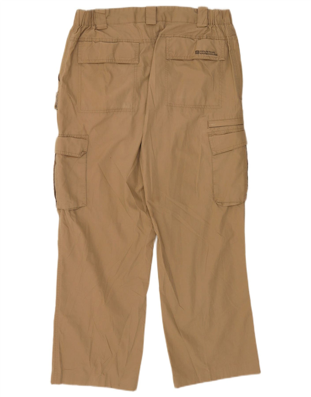 Mountain Warehouse Mens Straight Cargo Trousers W34 L26 Beige Polyester