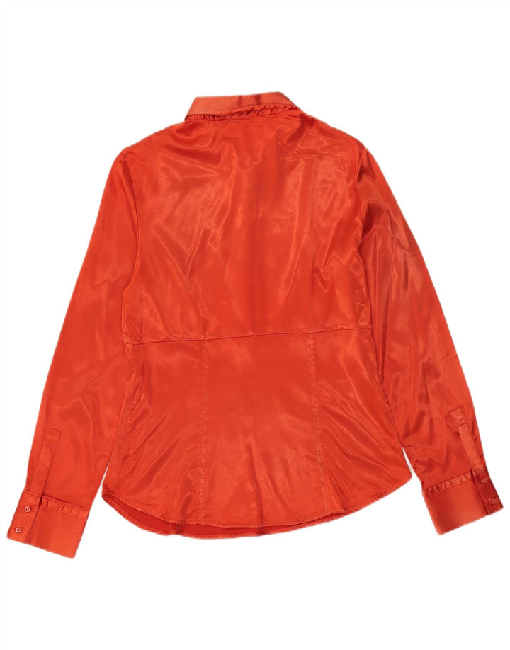 Zara Womens Pullover Shirt UK 14 Large Orange