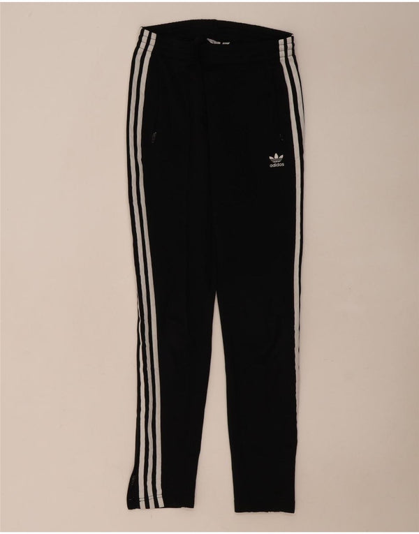 Adidas Womens Tracksuit Trousers UK 8 Small Black Cotton