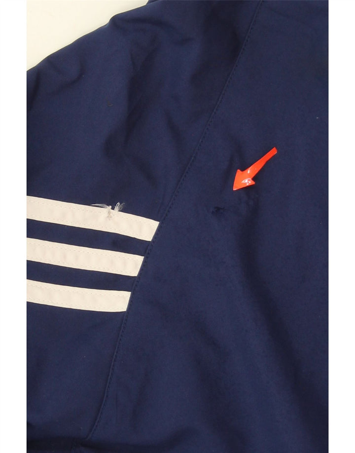 ADIDAS Mens Climashell Rain Jacket UK 40 Large Navy Blue Polyester Vintage Adidas and Second-Hand Adidas from Messina Hembry 