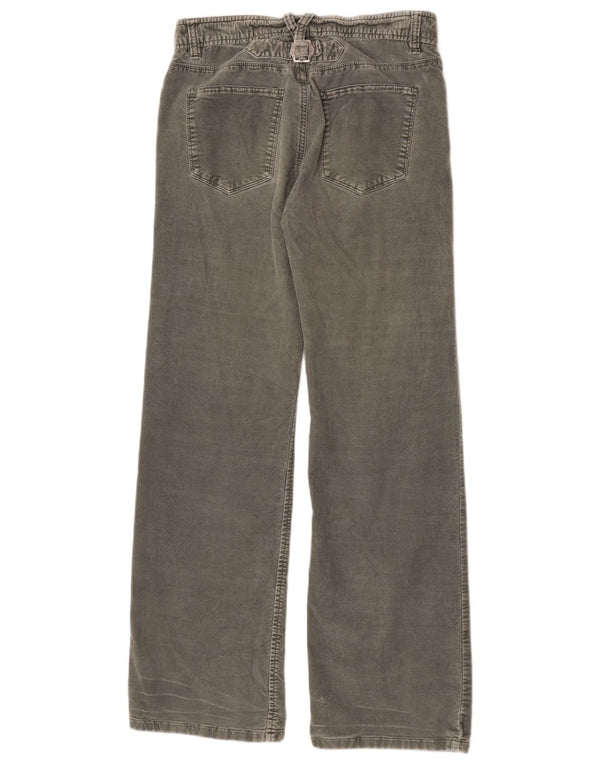 Gap Womens Velvet Loose Fit Casual Trousers UK 6 XS W26 L30 Khaki Cotton