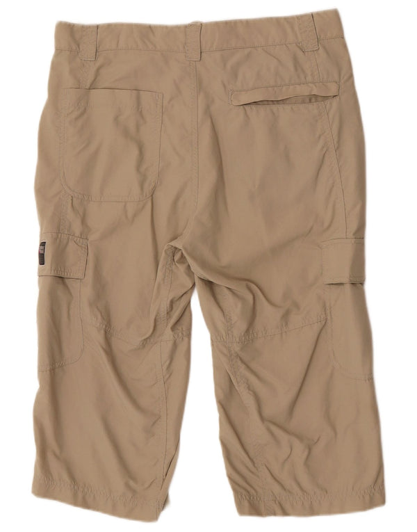 Think Pink Womens Straight Cargo Capri Trousers IT 46 Large W32 Beige Nylon