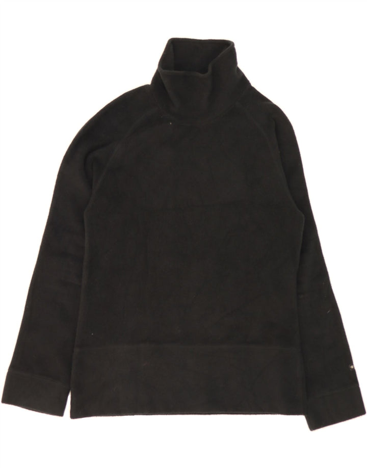 CHAMPION Womens Fleece Jumper UK 14 Medium Black Polyester Vintage Champion and Second-Hand Champion from Messina Hembry 
