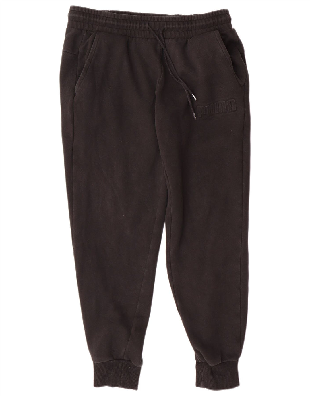 PUMA Mens Graphic Tracksuit Trousers Joggers Medium  Black