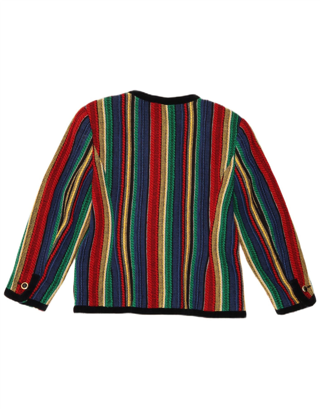 MORLY'S Womens 4 Button Blazer Jacket IT 46 Large Multicoloured Striped