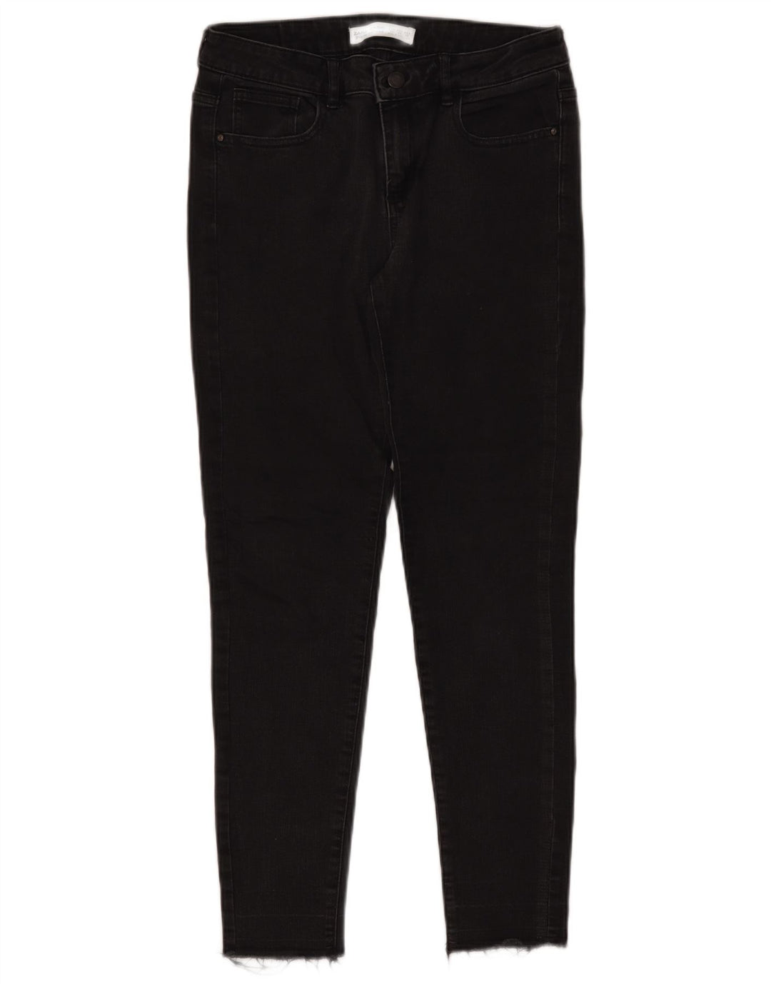 ZARA Womens Skinny Jeans EU 38 Small W28 L26 Black Cotton