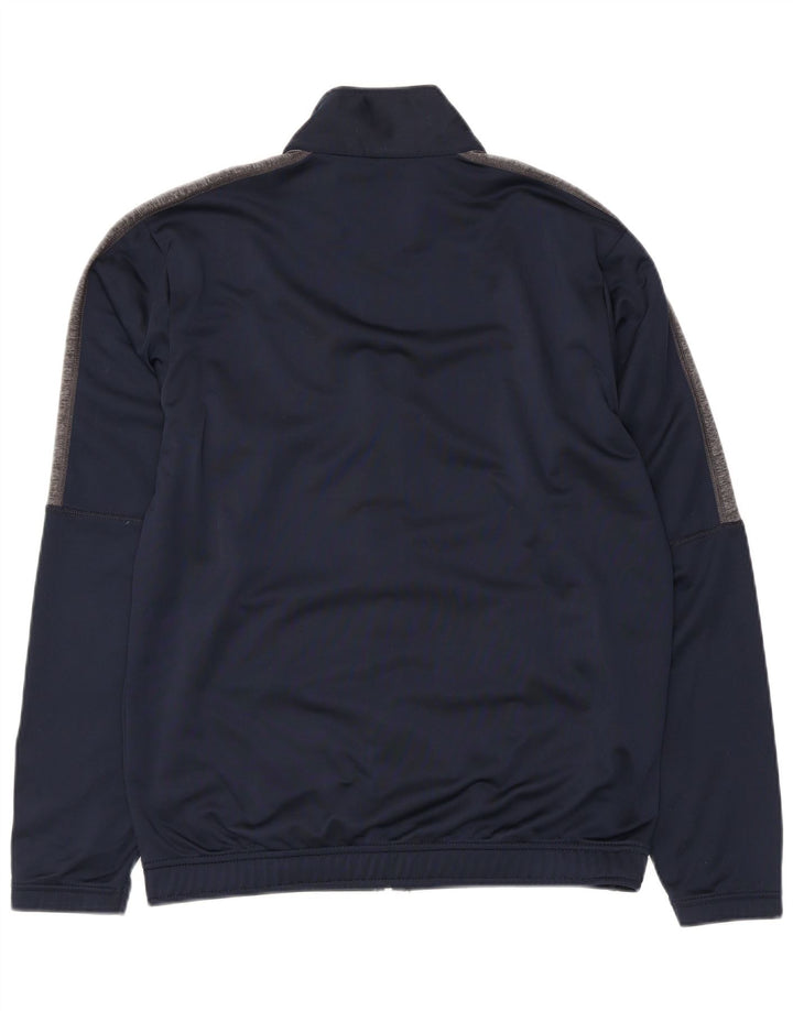 Champion Mens Tracksuit Top Jacket Medium Navy Blue Colourblock Polyester