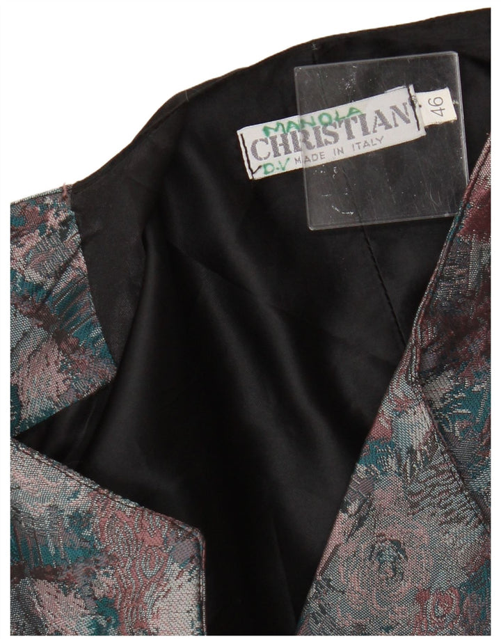 Christian Womens Waistcoat IT 46 Large Multicoloured Flecked