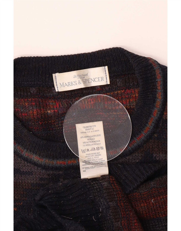 Marks & Spencer Mens Boat Neck Jumper Sweater Large Multicoloured