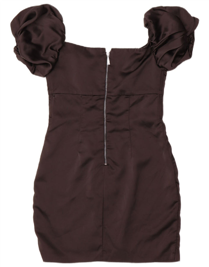 Guess Womens Off Shoulder Bodycon Dress UK 8 Small Black Polyester