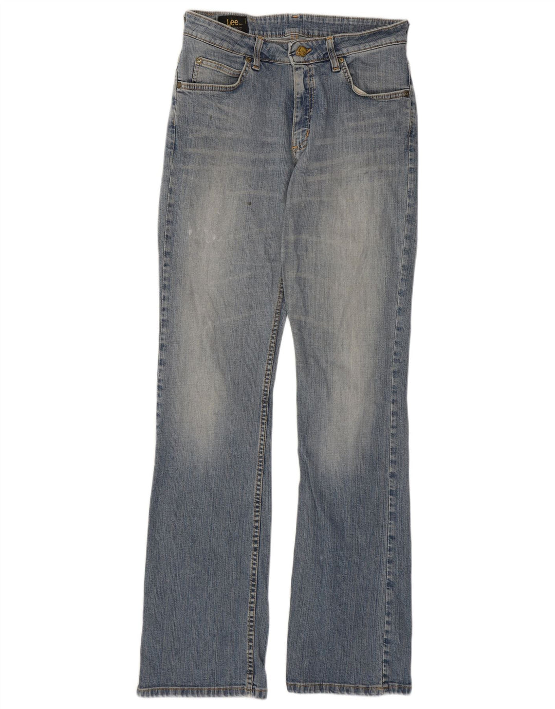 Lee Womens Cameron Bootcut Jeans W28 L33 Blue Cotton
