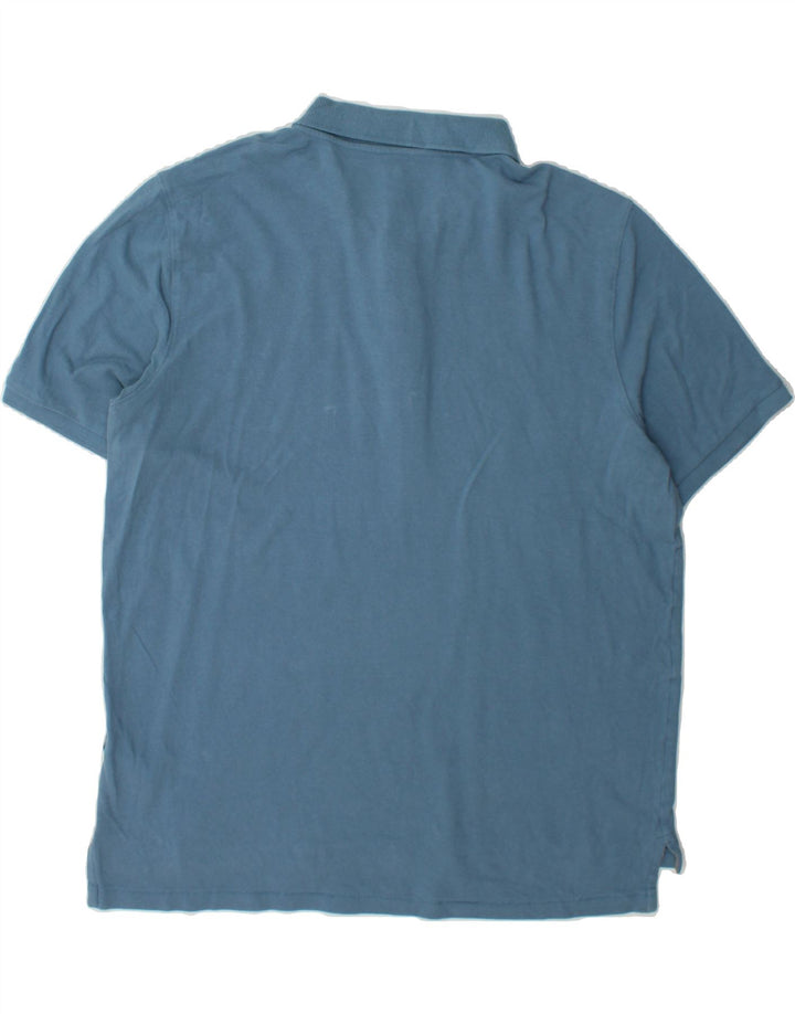 EDDIE BAUER Mens Polo Shirt XL Blue Cotton Vintage Eddie Bauer and Second-Hand Eddie Bauer from Messina Hembry 