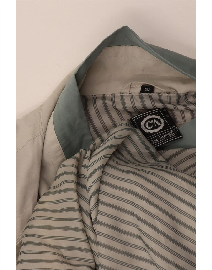 C & A Mens Utility Jacket IT 52 XL White Polyester