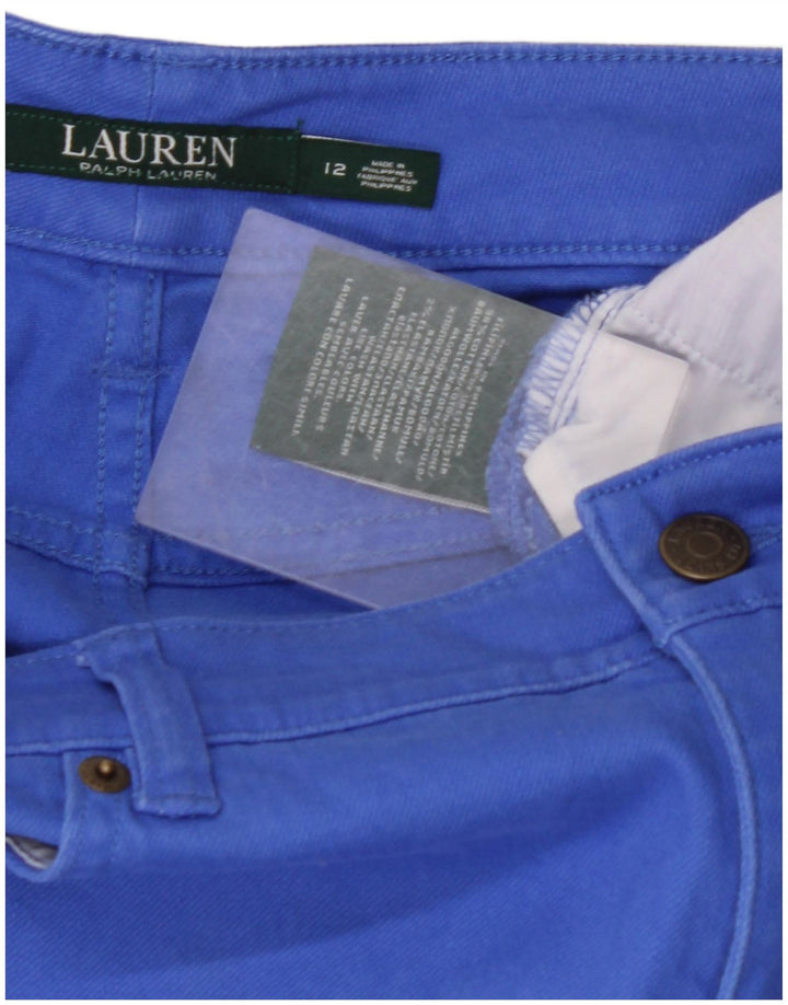 RALPH LAUREN Womens Slim Jeans US 12 Large W34 L32 Blue Cotton